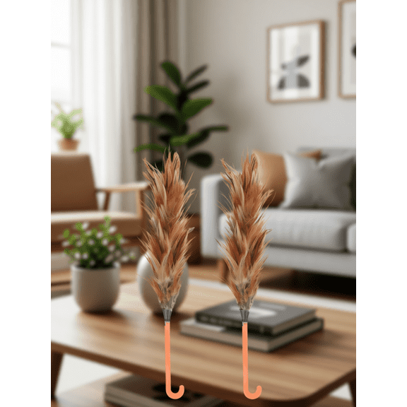 Moluckfu 2Pcs Lightweight Chicken Plume Duster Home Dust Sweeper with Assorted Colors