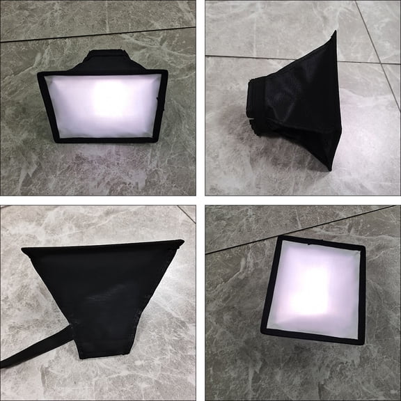 Moluckfu 2-Pack Portable Black Softbox Diffuser for Photography Video Light, Foldable Light Cover