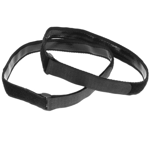 Moluckfu 2Pcs Stable Bands for Bike Wheels Black Nylon Fixator in 52.00X3.50X0.50cm