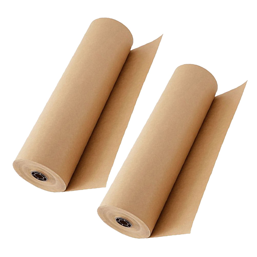 Moluckfu 2-Pack Flower Wrapping Kraft Paper Rolls for Crafts, Multipurpose Floral Bouquet Wrap
