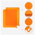 Moluckfu 2pcs Rubber Painting Mat For 3d Printer Accessories Orange ...