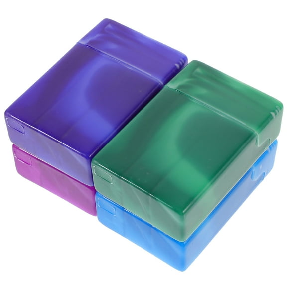 Moluckfu Cigarette Accessory Cigarette Case Assorted Color 4Pcs Portable Moisture Protection