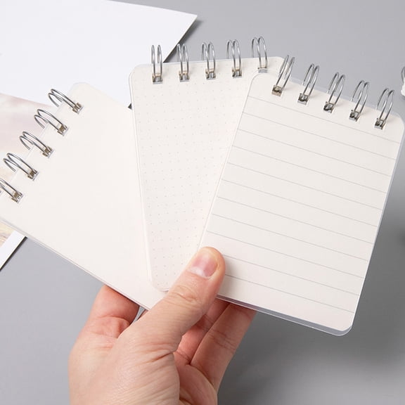 Moluckfu 4Pcs Dotted Index Card Notebook Portable Study Cards for Families and Office Use
