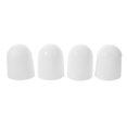 Moluckfu 4Pcs LED Flashlight Diffuser Covers White Silicone Anti Glare ...