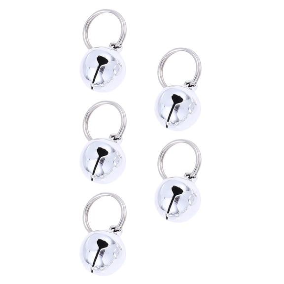 Moluckfu Diy Bell Silver 5Pcs 1x1in Copper
