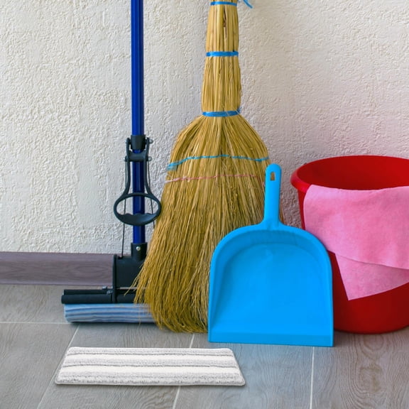 Moluckfu 5Pcs Microfiber Mop Pad Replacement with Absorbent Sponge and Hard Bristles for Household Floors