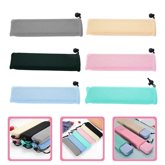 Moluckfu 6Pcs Carrying Case Cutlery Utensil Sleeve for Outdoor Camping and Picnic with Portable and Durable Design
