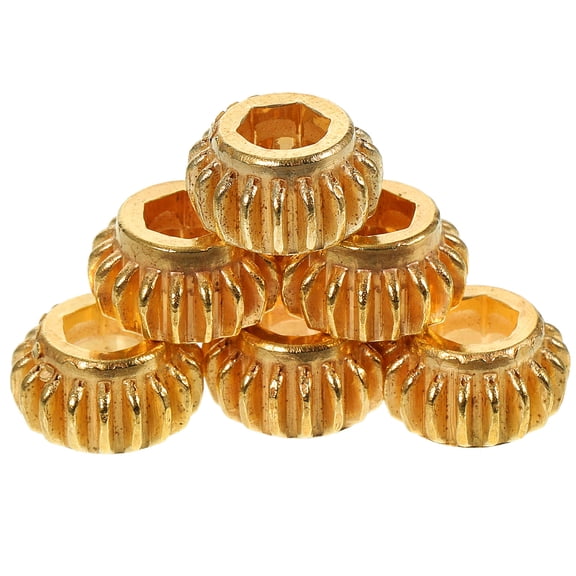 Moluckfu 6Pcs Golden Guitar Tuning Peg Button Gears for Precise Electric Acoustic Tuner