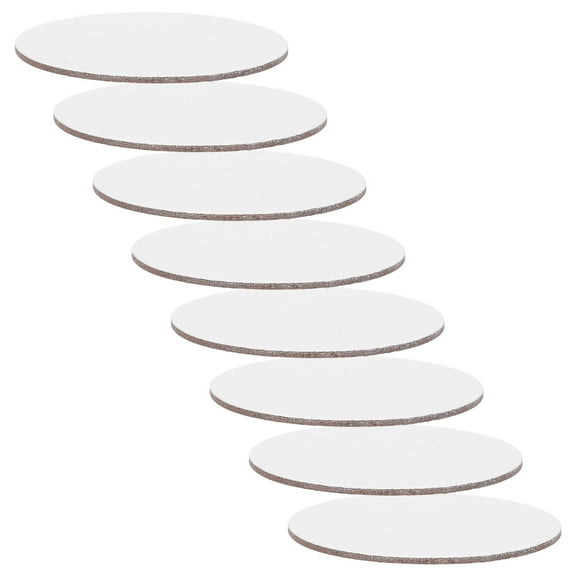 Moluckfu Circular Canvases for Painting Premium Art Artists White Art Sketching Hobby Projects 8PCS