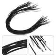 Moluckfu Black Elastic Cords for Hats and Crafts with Metal Clips 30Pcs ...