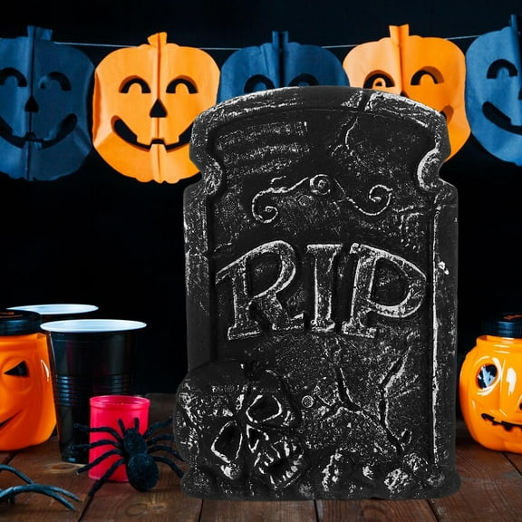 Moluckfu Party Tombstone Style Black Foam 1Pcs 20.9 x 13 x 1 in