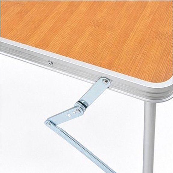 Moluckfu Brown Portable Bed Desk for Outdoor Use with Wide Surface and Reinforced Legs