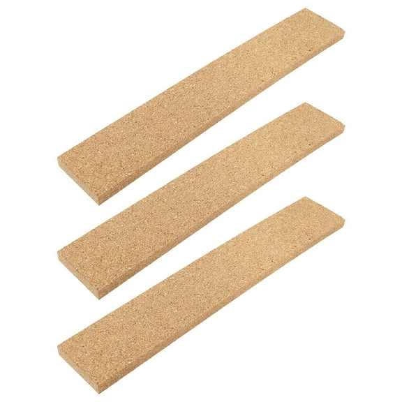 Moluckfu Brown Synthetic Cork Wall Strips for Office Use Easy to Install and Combine into Bulletin Boards 3 Pieces