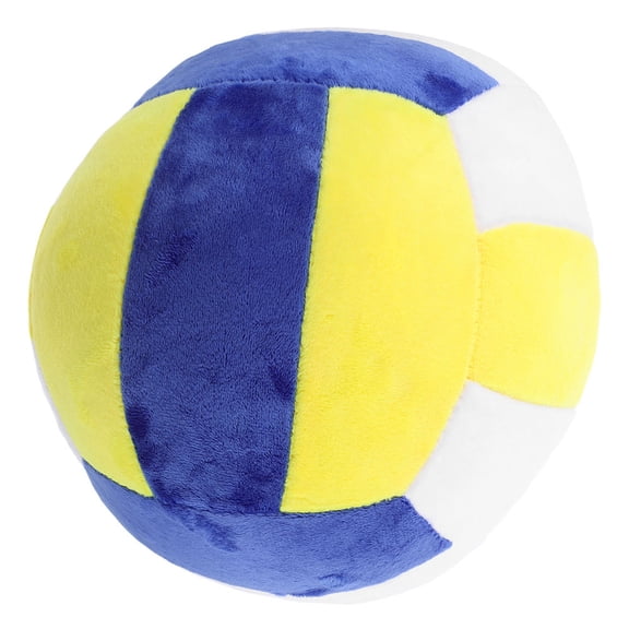 Moluckfu Decorative Volleyball Plush Ball for Room Decor Multi Cloth PP Cotton 30x30x30cm 1Pcs