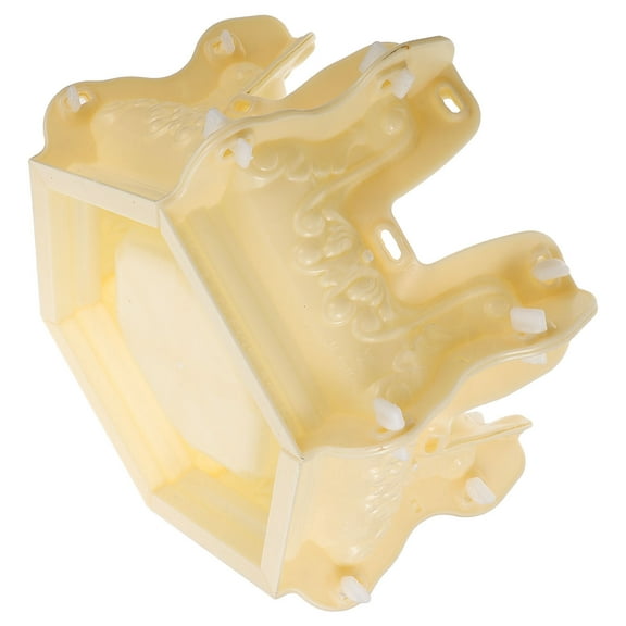 Moluckfu Durable Plastic DIY Flower Pot Base Mold for Creating Stable Planter Stands Beige 4.5 x 3.2 Inches