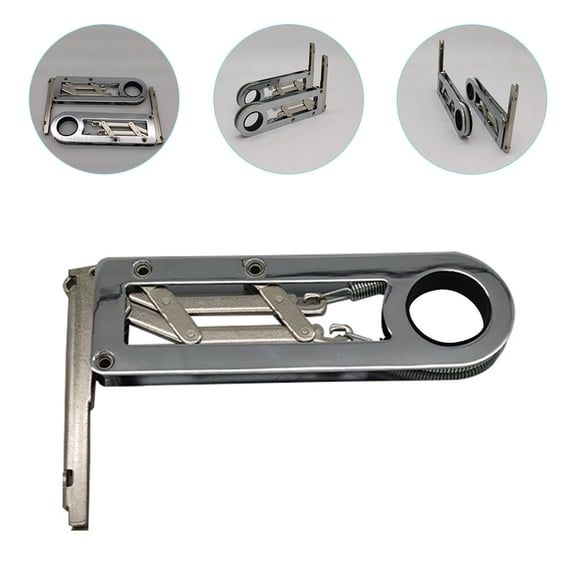 Moluckfu Steel Silent Locking Hinges 90-Degree Soft Close for Wooden Box