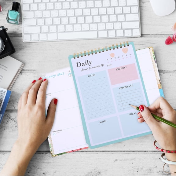 Moluckfu Green Cover To-Do List Notepad for Efficient Academic and Work Planning, Daily Task Organizer