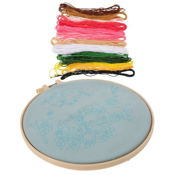 Moluckfu Embroidery Kit for Adults with Cotton Cloth Assorted Color Perfect for DIY Use and Craft Classes