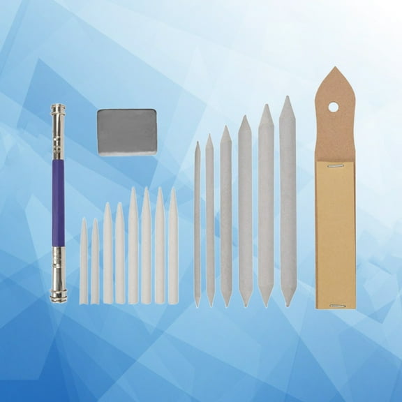 Moluckfu Eraser Extender 17Pcs Durable Art Tools for Sketching and Drawing Patterns