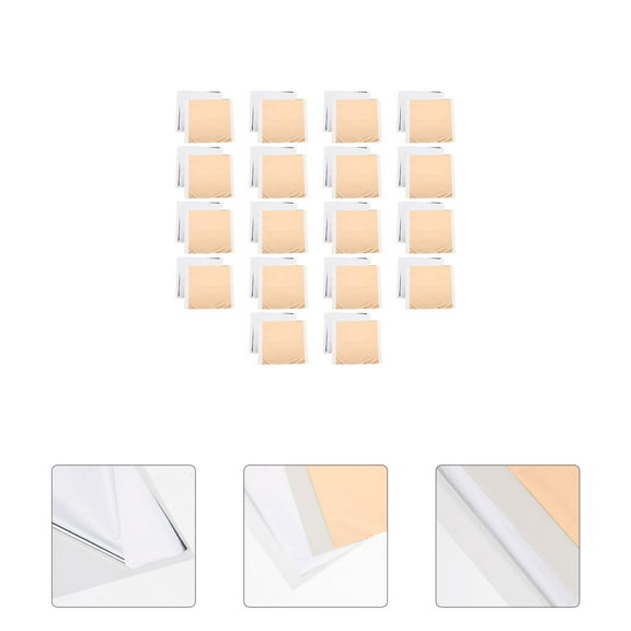 Moluckfu Foil Transfer Kit Tinfoil Craft Enthusiasts Silver Thermal Transfer Invitations 200 Sheets