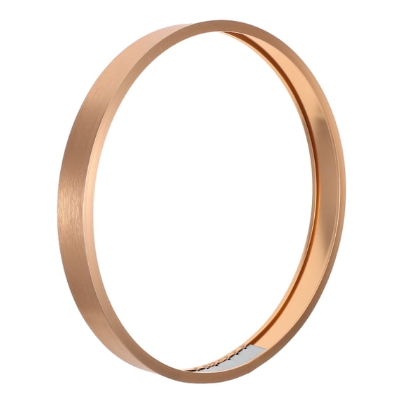Moluckfu Brushed Bright Titanium Aluminum Alloy Round Metal Picture Frame 30cm