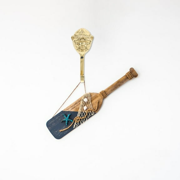 Moluckfu Gorilla Head Hook Golden Brass Animal Shaped Wall Hooks 1Pack Bathroom Towel Holder Coat Rack