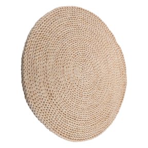 Moluckfu Handwoven Cornhusk Woven Round Placemat As Desktop Photo Background and Tabletop Prop