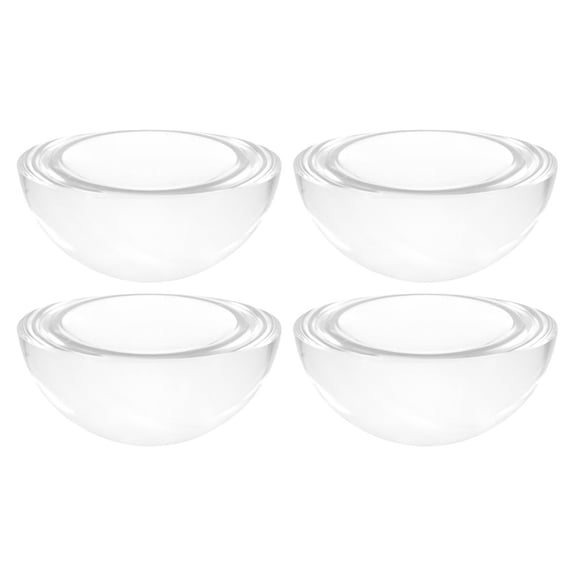 Moluckfu Heavy Clear Crystal Paperweights for Crafting and Sewing Glass Dome Weights 40mm Transparent 4pcs