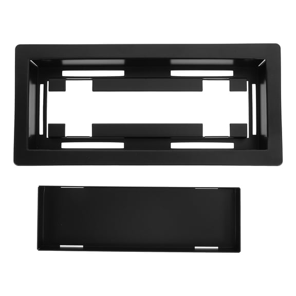 Moluckfu Heavy Duty Metal Floor Vent Cover Black Flush Mount Low Profile Drop in Style for Home