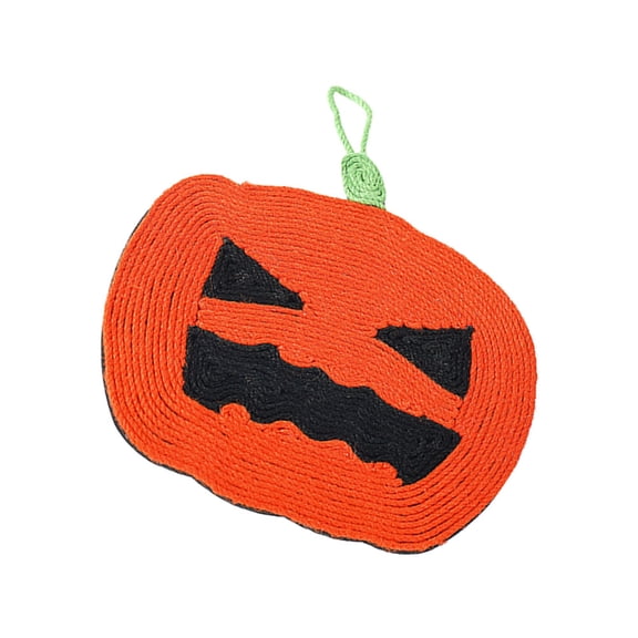 Moluckfu Pumpkin Cat Scratching Board, Sisal EVA Indoor Cat Plaything