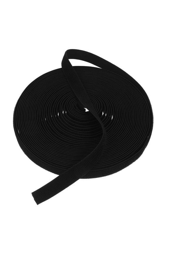 Organization Durable Nylon Fastener Black Elastic for Crafting 20 Yards