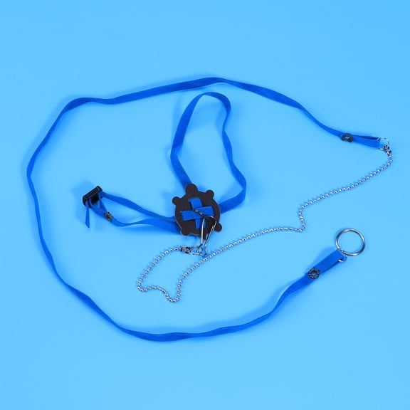 Moluckfu Pet Training Leash for Reptiles Blue Adjustable Harness for Turtle and Lizard Outdoor Use