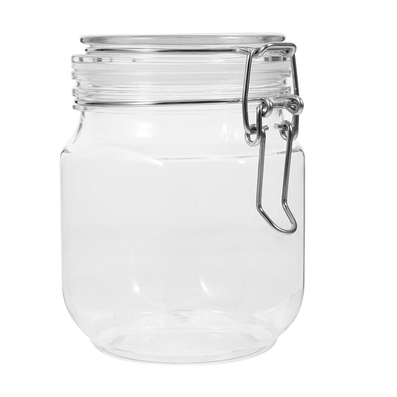 Moluckfu Plastic Honey Pot Honey Dispenser 2lb with Sealing Lid for Kitchen Jam Storage