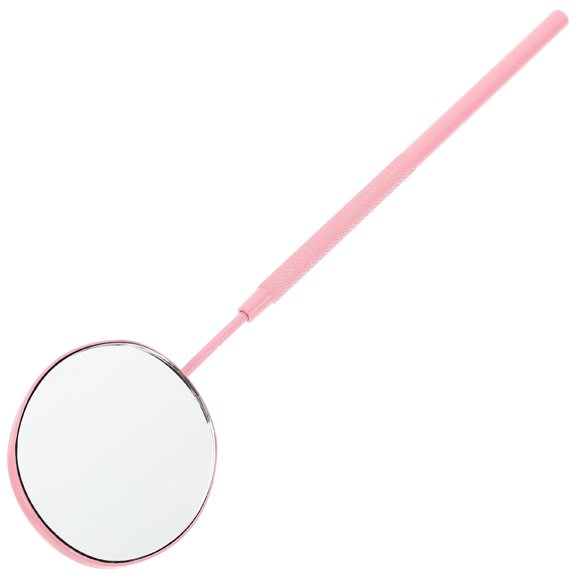 Moluckfu Portable Pink Eyelash Extension Mirror for Precision Lash Supplies and Makeup