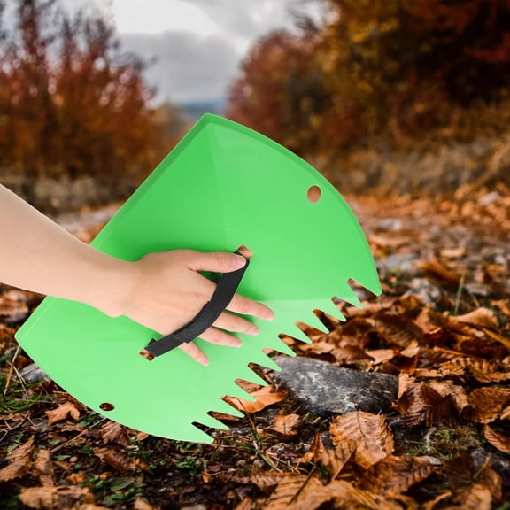 Moluckfu Small Garden Rake 1Pcs Plastic Tool for Gardening and Yard Cleanup