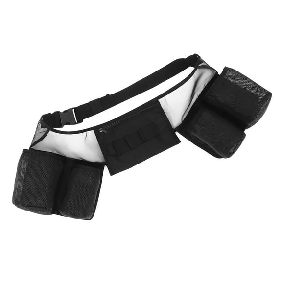 Moluckfu Technician Tool Pouch Polyester Black Spacious Storage For Repairing 1Pcs