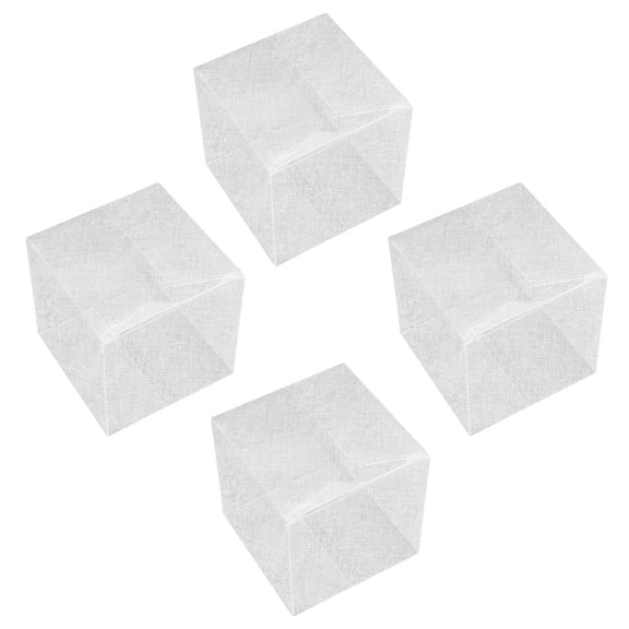 Moluckfu Transparent Macaron Storage Box Set, 10-Piece Pet Plastic Dessert Organizer Containers