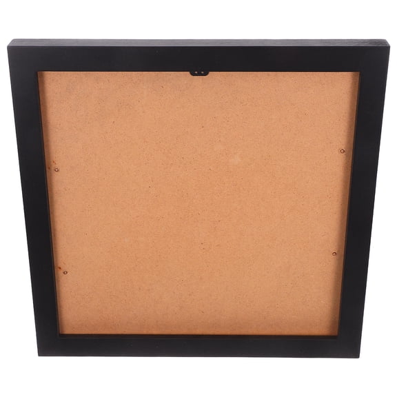 Moluckfu Vinyl Record Display Frame Black Wood Wall Mounted for Record Covers