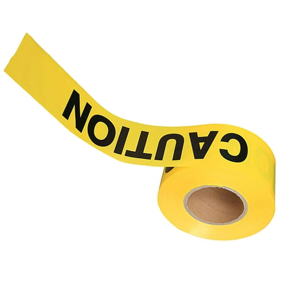 Moluckfu Warning Tape 1 Roll Yellow Caution Line for Party and Event Decor