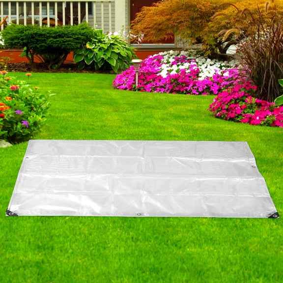 Moluckfu Waterproof Tarps Lightweight PVC Tarp for Sports Events 1Pack