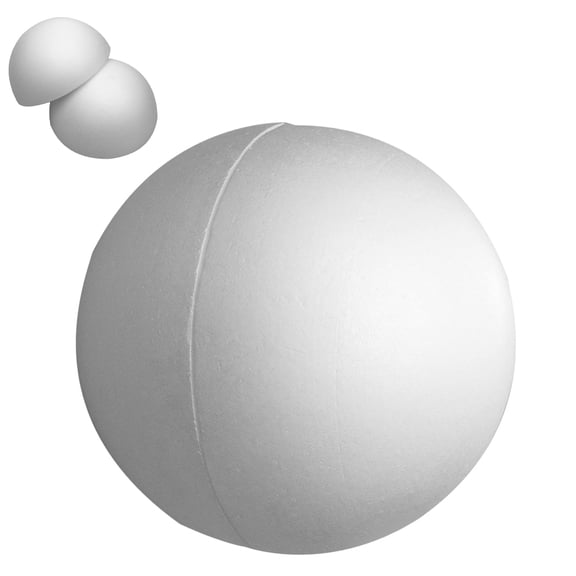 Moluckfu White Hollow Craft Ball Polystyrene Sphere for DIY Wedding Party and Decorative Uses