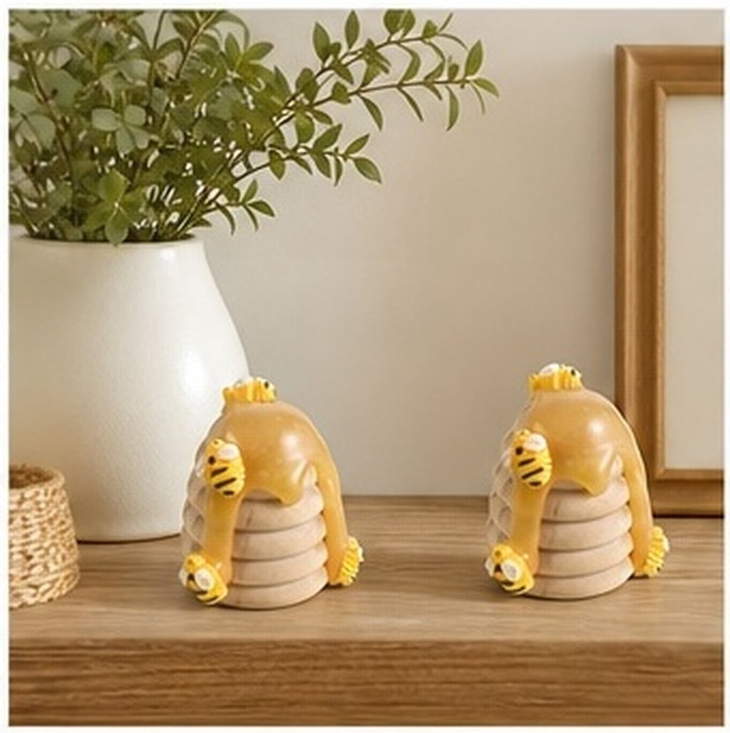 Moluckfu Wooden Beehive Table Decor Multi Rustic Country Home DIY Use ...