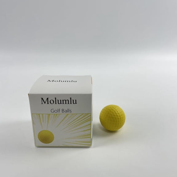 Molumlu Golf balls,Yellow Golf Ball, Maximized Distance with Soft Feel | 3 Piece | Urethane Cover | 85 Compression