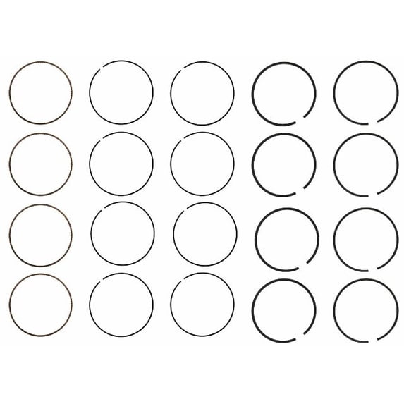 Moly Piston Rings Set | Compatible with 2013-2020 Ford 1.5L 1.6L DOHC Ecoboost| Standard Size
