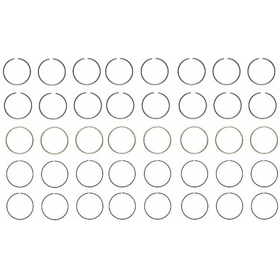 Moly Piston Rings Set | Compatible with Chrysler 6.1L 370 Hemi | Standard Size