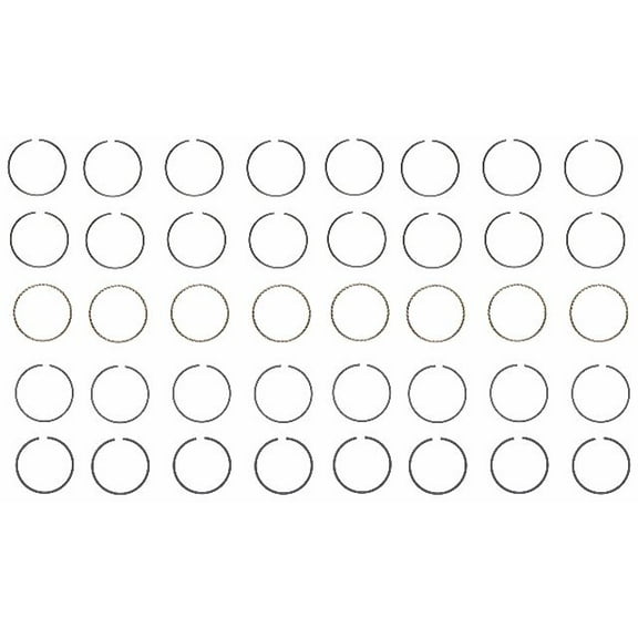 Moly Piston Rings Set | Compatible with Chrysler/Chevy/Ford/Pontiac Small Block | .020 (.50mm Oversized)