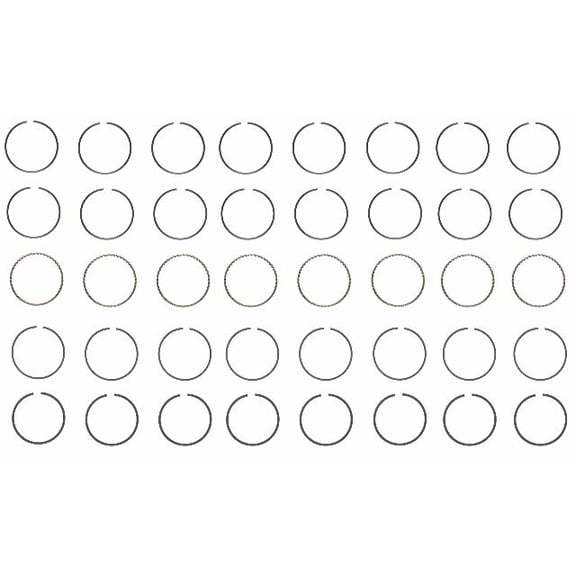 Moly Piston Rings Set | Compatible with Ford 7.3L IDI Diesel | Standard Size
