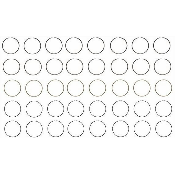 Moly Piston Rings Set | Compatible with Ford/AMC/Chrysler 302/360/351 | .030 (.75mm Oversized)