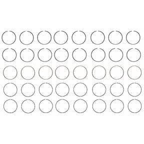 Moly Piston Rings Set | Compatible with Ford/AMC/Chrysler 302/360/351 | .060 (1.50mm Oversized)