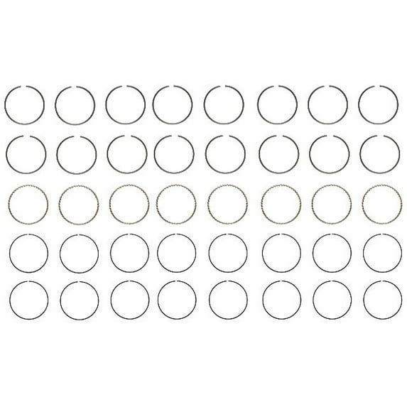 Moly Piston Rings Set | Compatible with GM & Chevrolet 7.4L 454 | Standard Size